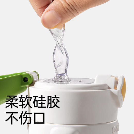 bebetour婴幼儿保温杯宝宝水杯一岁保温奶瓶儿童吸管杯学饮小月龄手柄款 商品图2