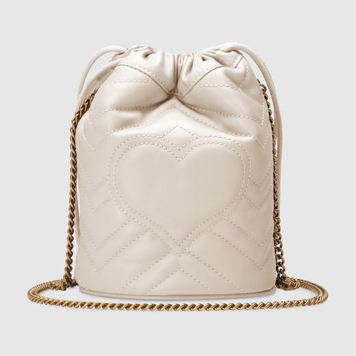 【二】GUCCI 古驰 女士 GG Marmont 系列 迷你水桶包 白色 575163 DTDRT 9022 商品图2