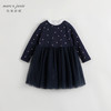 【德绒发热】马克珍妮秋装新款 女童拼接网纱连衣裙231278 商品缩略图2