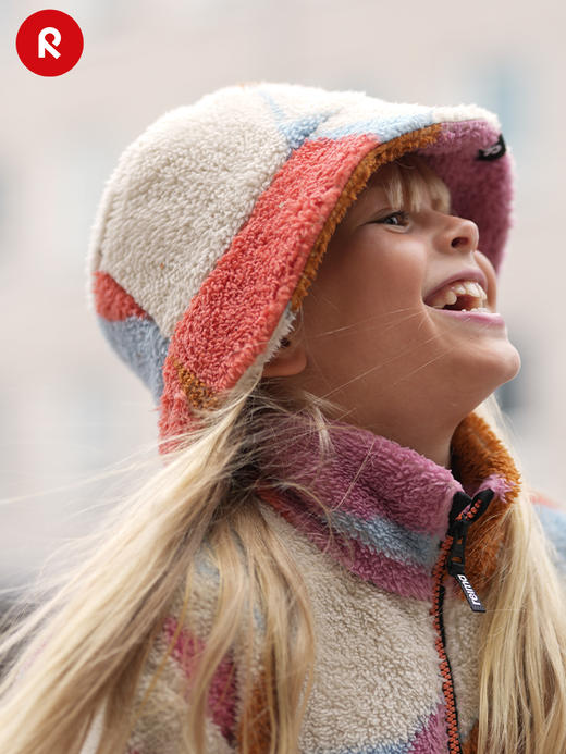 reima男女儿童帽子大童秋冬新款保暖可爱休闲摇粒绒渔夫帽 商品图1