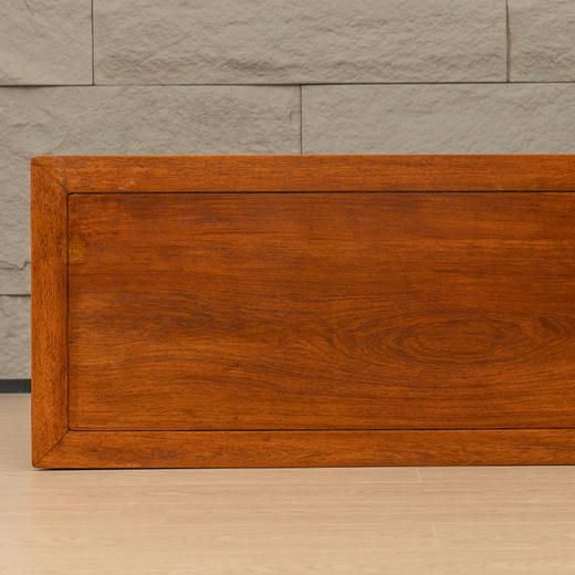 清 红木螭龙纹展腿霸王枨半桌 商品图2