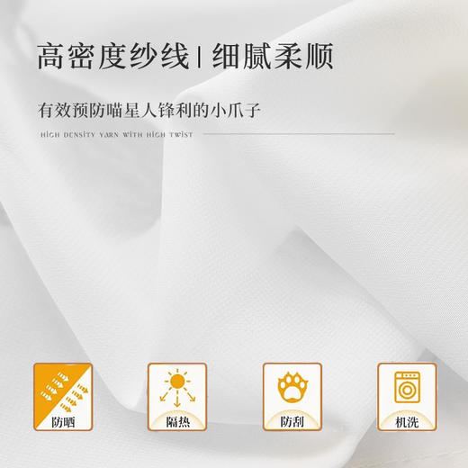 #玥汐纱#金蝉防猫抓轻奢纱帘 商品图1