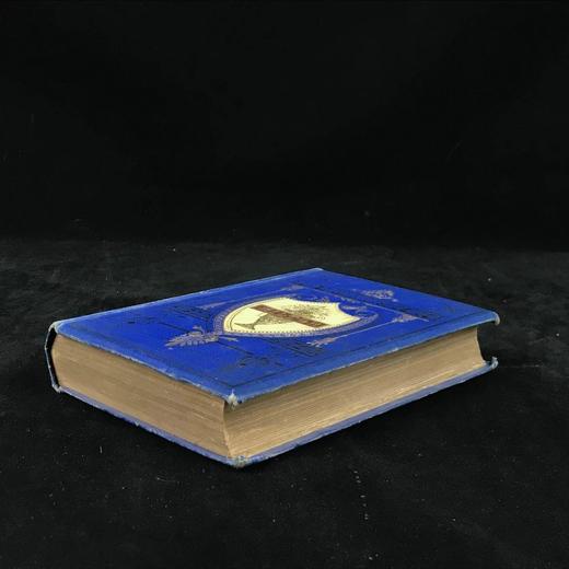 约19世纪后期 弥尔顿诗集 6幅钢版画插图 漆布精装32开 商品图1