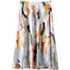 百姿 彩绘印花半身裙2023春夏新款高腰显瘦百搭气质A字裙中长款 商品缩略图4