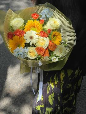 时光（圆形向日葵混搭花束）