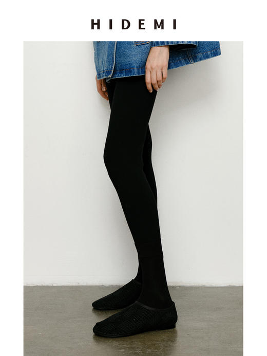 HIDEMI 美利奴超细羊毛弹力收身显瘦针织打底裤legging 商品图3