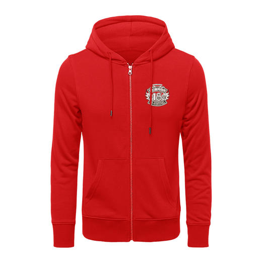 18周年英雄会A款毛圈拉链带帽卫衣开衫机车越野图原创设计团队服 NMT-2030 商品图4