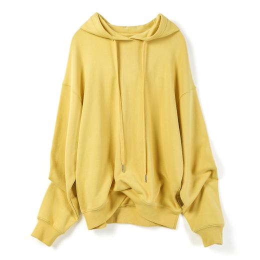 【秋季新款】黄色连帽卫衣女2023秋季新款韩版宽松大码显瘦上衣休闲外套 商品图4