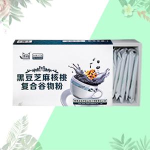 素食猫芝麻核桃黑豆复合谷物粉400g/盒 商品图1