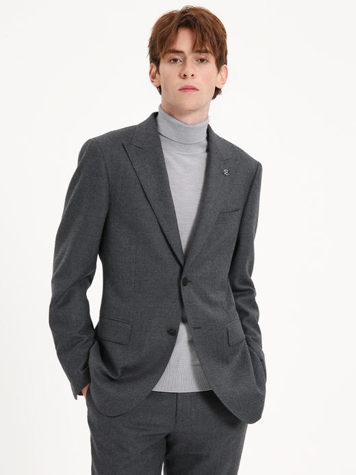callisto熔岩灰全绵羊毛西服 FTBWJ069T 商品图0