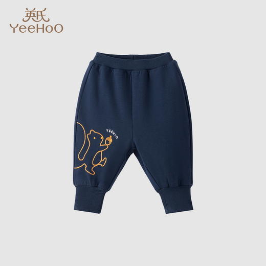 英氏男宝裤子秋冬新款夹棉保暖休闲裤外出防钻风YRKCJ4P394A 商品图0