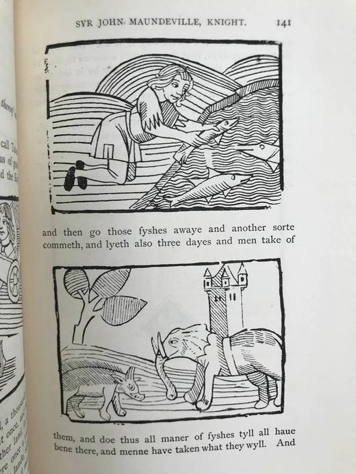 1887年 曼德维尔游记 数十幅插图 漆布精装18开 商品图13