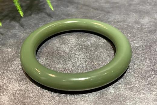 【御珠宫坊】和田玉沙枣青手镯55mm 商品图5