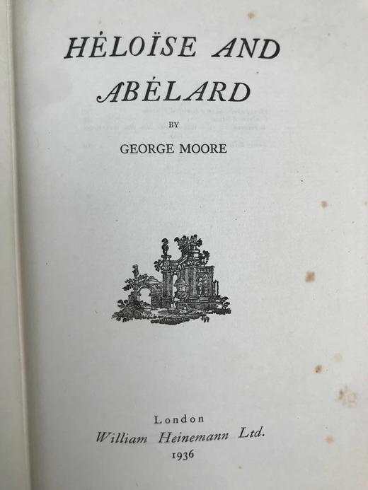 1936年 乔治·摩尔《爱洛绮斯和阿贝拉》 漆布精装大32开 商品图2