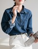 【减龄百搭】AILISCOCO港风复古牛仔衬衫 挺括有型 显瘦不挑人 商品缩略图0
