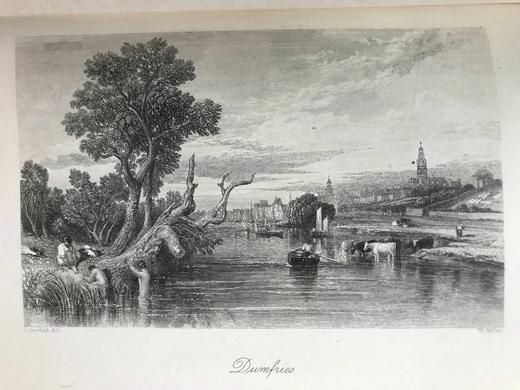 1871年 司各特《红铁手骑士》 约5幅版画插图 漆布精装32开 商品图10