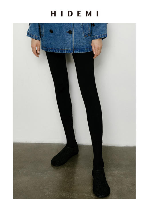 HIDEMI 美利奴超细羊毛弹力收身显瘦针织打底裤legging 商品图2