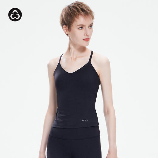 TITIKA ACTIVE瑜伽服裸感塑形运动背心女带胸垫健身紧身短款上衣Just Peachy 37T31094 商品图1