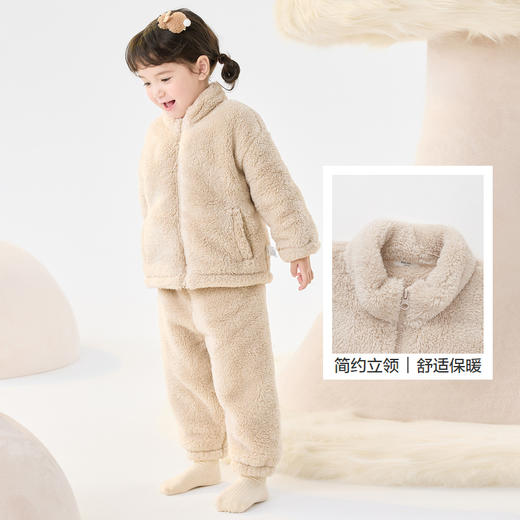 巴拉巴拉儿童睡衣套装冬季珊瑚绒加绒男女童家居服小童大童可外穿 商品图3