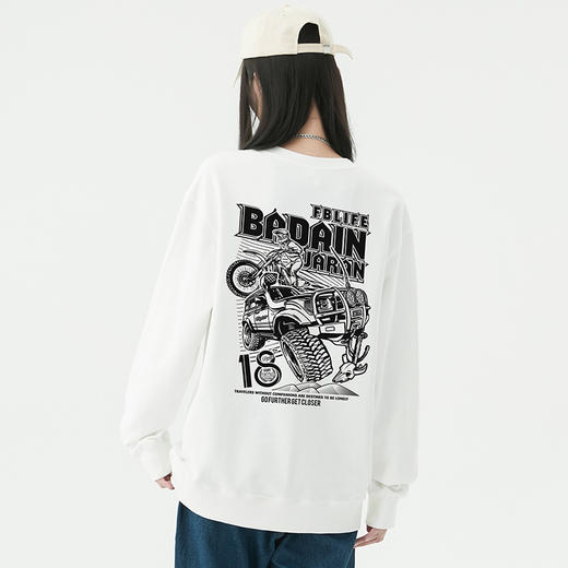 第18届巴丹吉林英雄会C款毛圈款300g越野印花款纪念圆领套头卫衣 NMT-2029 商品图1