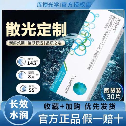 库博倍明视日抛散光30片装（需提供球镜/柱镜/轴位） 商品图0