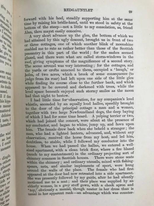1871年 司各特《红铁手骑士》 约5幅版画插图 漆布精装32开 商品图11