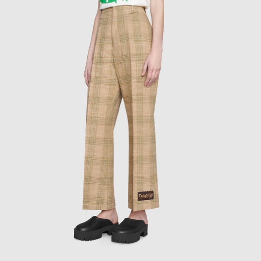 GUCCI 古驰 女士厚底穿孔 G 拖鞋 黑色 663577 JFB00 1000 商品图3