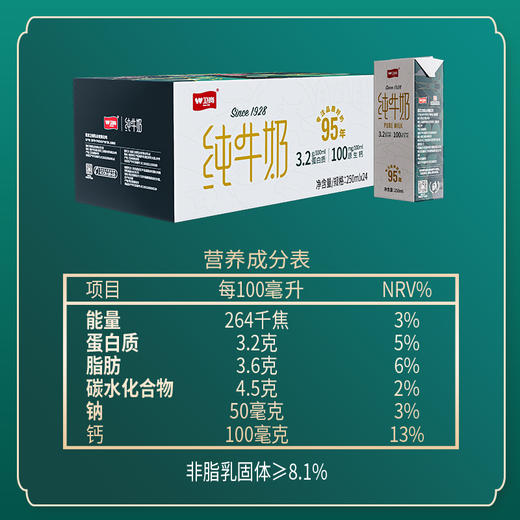 【毛爸】卫岗旗舰店纯牛奶  全脂纯牛奶250*24 商品图4