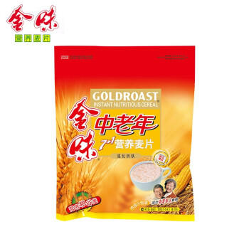 金味7+1中老年人强化钙铁484g（18袋+10袋糖包）燕麦片即食 送长辈 商品图7