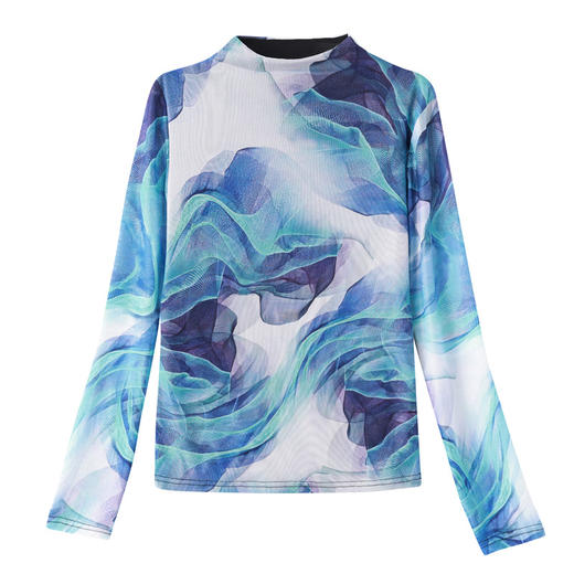 秋季新款，长袖套头打底衫半高领显瘦上衣时尚洋气小衫KQL-326H2322 商品图4