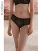 HSIA遐包臀内裤女蕾丝新态度全棉底裆不夹臀性感薄款中腰平角裤【蕾丝新态度】 商品缩略图0