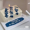 【优品系列】---ins男士长方形蛋糕【Happy Birthday Day】 商品缩略图1