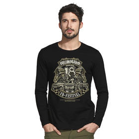 第18届阿拉善英雄会A款纪念长袖T恤越野车文化衫全棉休闲打底款 NMT-2022