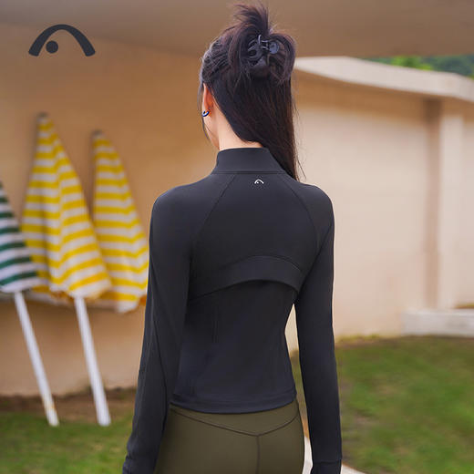 2023爱暇步秋冬新品瑜伽运动时尚健身拉链立领外套A23095NSM 商品图3