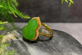 【御珠宫坊】金镶碧玉葫芦戒指