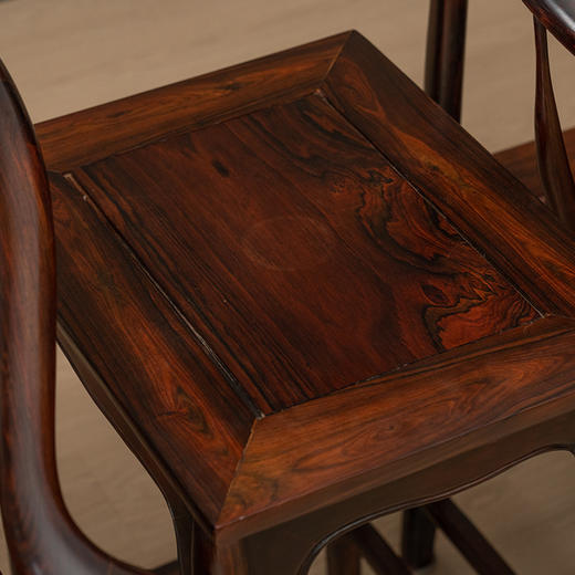 二十世纪 红木素工圈椅成套（两椅一几） 商品图3