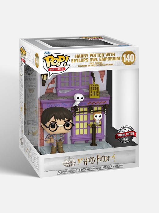 Funko POP Deluxe 哈利波特对角巷哈利与咿啦猫头鹰商店限定款手办摆件 58135 商品图4