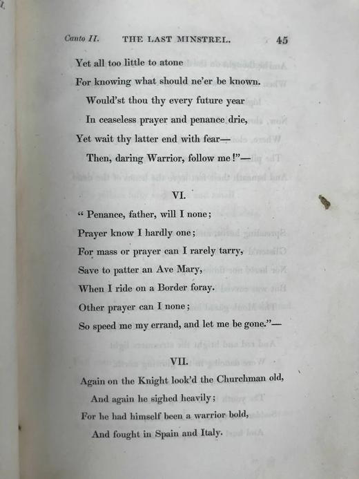 1830年 司各特诗集（卷5：最后一个吟游诗人的歌） 1幅版画插图 真皮精装大32开 商品图6