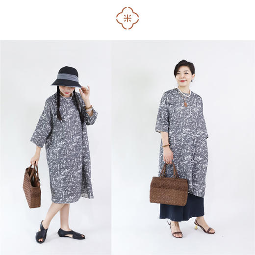 米马独家设计 初秋的无领大袍子 就很像一个举止有礼的中年妇人 商品图3