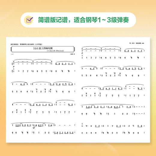 疯狂练指法 简谱钢琴古典名曲集 大音符版 钢琴曲谱集贝多芬巴赫初级钢琴曲集简谱钢琴初级阶段练习曲集曲谱 商品图2
