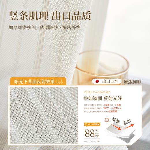 #镜面纱#金蝉透光不透人防晒窗纱 商品图1