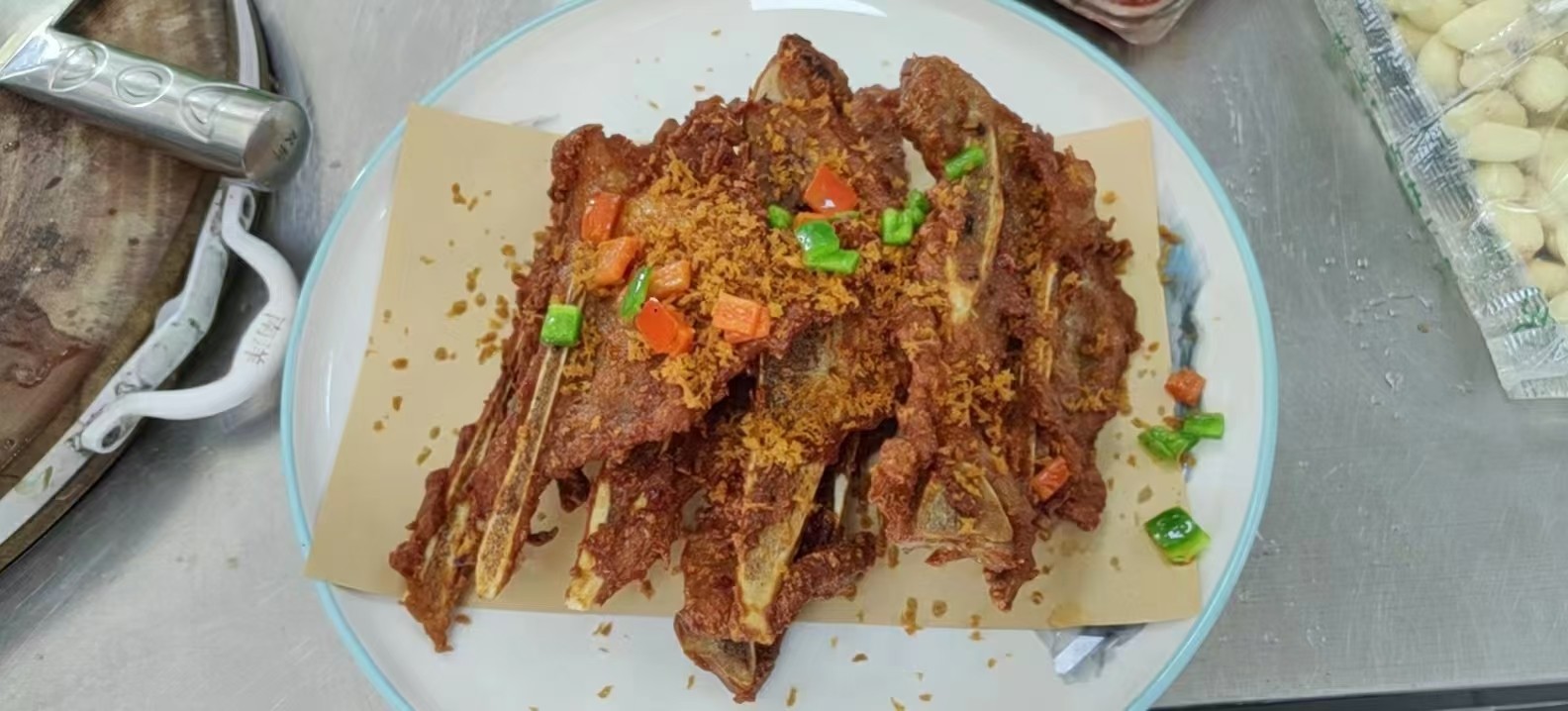 黄鸽皇蒜香扇子骨10片/包