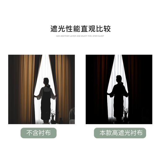 金蝉窗帘遮阳高遮光衬布  商品图3