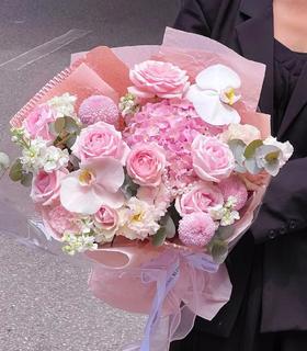 笑颜（粉绣球混搭）