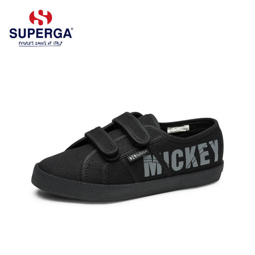 【2026新春专享】SUPERGA童鞋时尚印花迪士尼联名款S00ESH0魔术贴男女款童鞋帆布鞋（瑕疵品不退不换） 商品图0