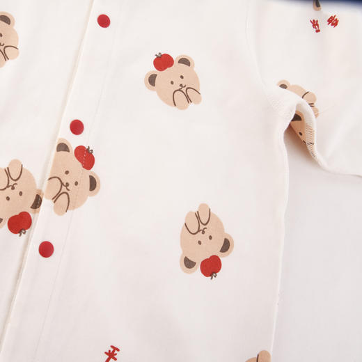 棉果果冬季新品内衣家居5A抗菌对开连体衣M501722423701 商品图3