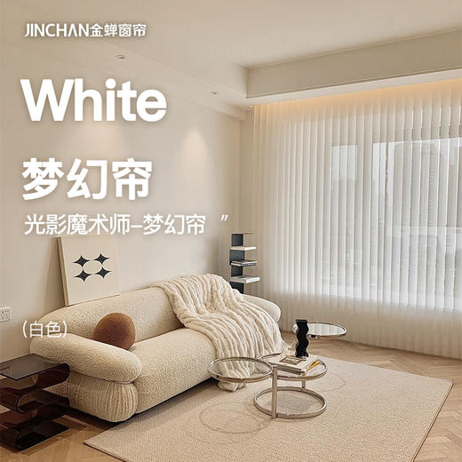 #梦幻帘#金蝉窗帘竖百叶窗帘垂直帘窗帘 商品图0