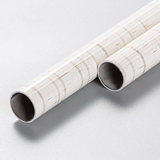 #罗马杆 #金蝉现代简约格子纹圆头罗马杆窗帘杆 商品图2