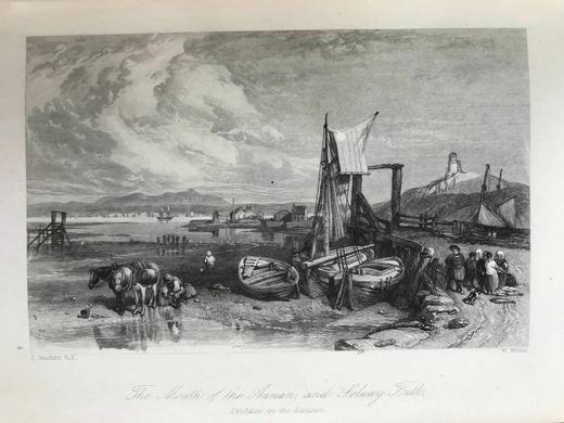 1871年 司各特《红铁手骑士》 约5幅版画插图 漆布精装32开 商品图7