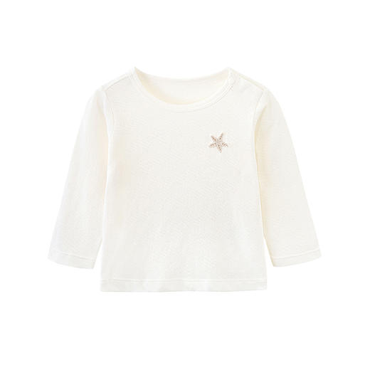 英氏婴儿宝宝内衣上衣男童家居服春夏新款女童打底衫YLTAJ02011A 商品图4